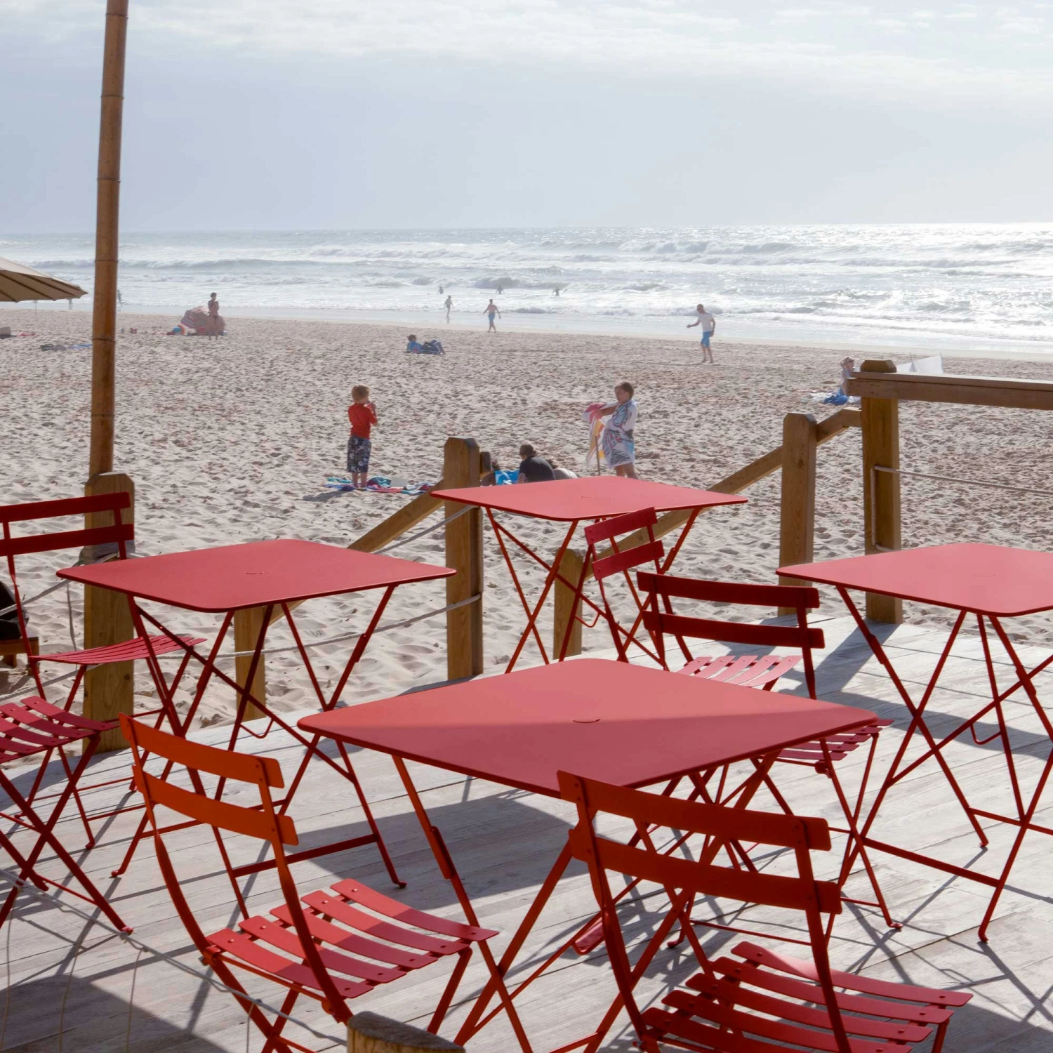 Bistro Table 57x57 Cm, Red Ochre 3 Bistro Table 57x57 Cm, Red Ochre - Afbeelding 3