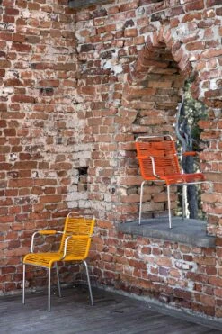 FIAM Mya Spaghetti Fauteuil, Geel -Meubel Serie Winkel fiam mya spaghetti fauteuil 47