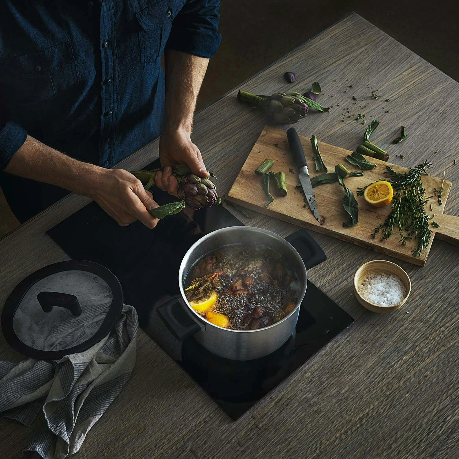 Fiskars Hard Face Steel Casserole, 5 L/22 Cm 3 Fiskars Hard Face Steel Casserole, 5 L/22 Cm - Afbeelding 3