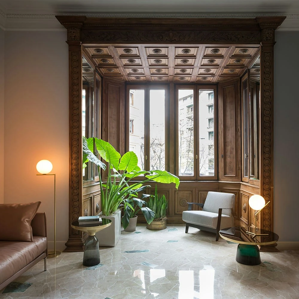 Flos IC Lights F1 Vloerlamp, Geborsteld Messing 3 Flos IC Lights F1 Vloerlamp, Geborsteld Messing - Afbeelding 3