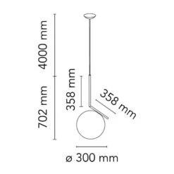 Flos IC Lights Suspensie 2, Geborsteld Messing -Meubel Serie Winkel flos ic lights s2 pendant 0