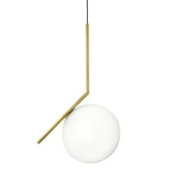 Flos IC Lights Suspensie 2, Geborsteld Messing
