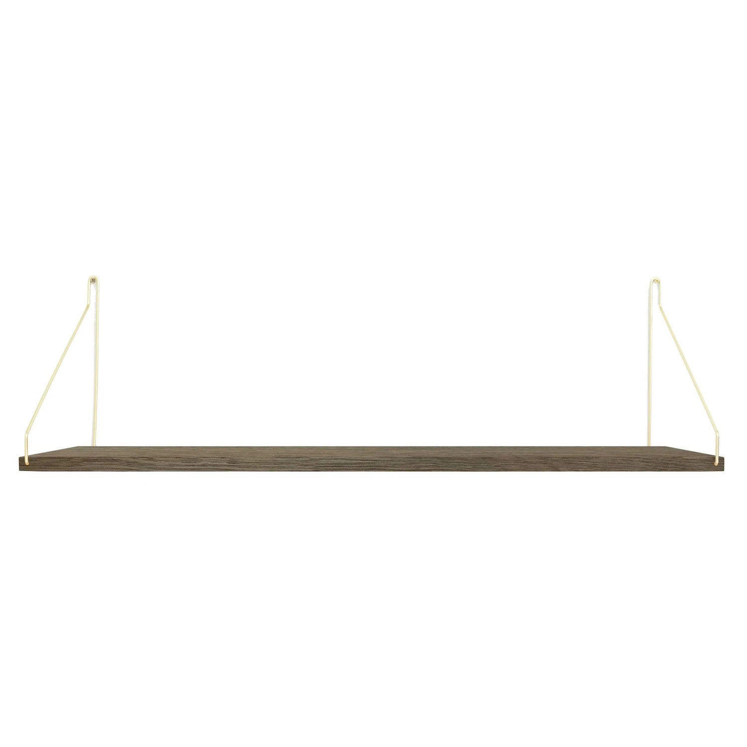 Frama Dark Shelf D27 W80, Brass Brackets 1 Frama Dark Shelf D27 W80, Brass Brackets