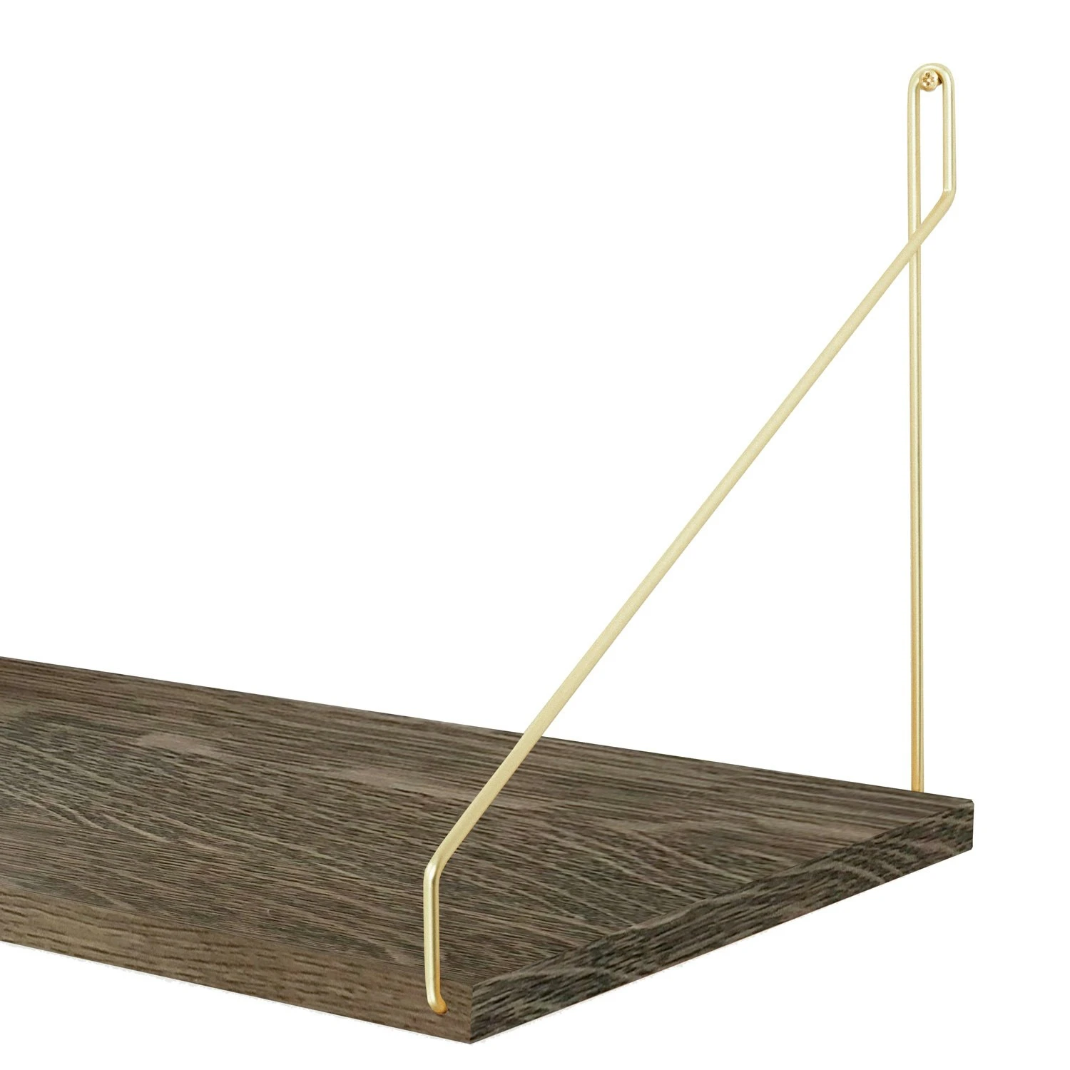 Frama Dark Shelf D27 W80, Brass Brackets 2 Frama Dark Shelf D27 W80, Brass Brackets - Afbeelding 2