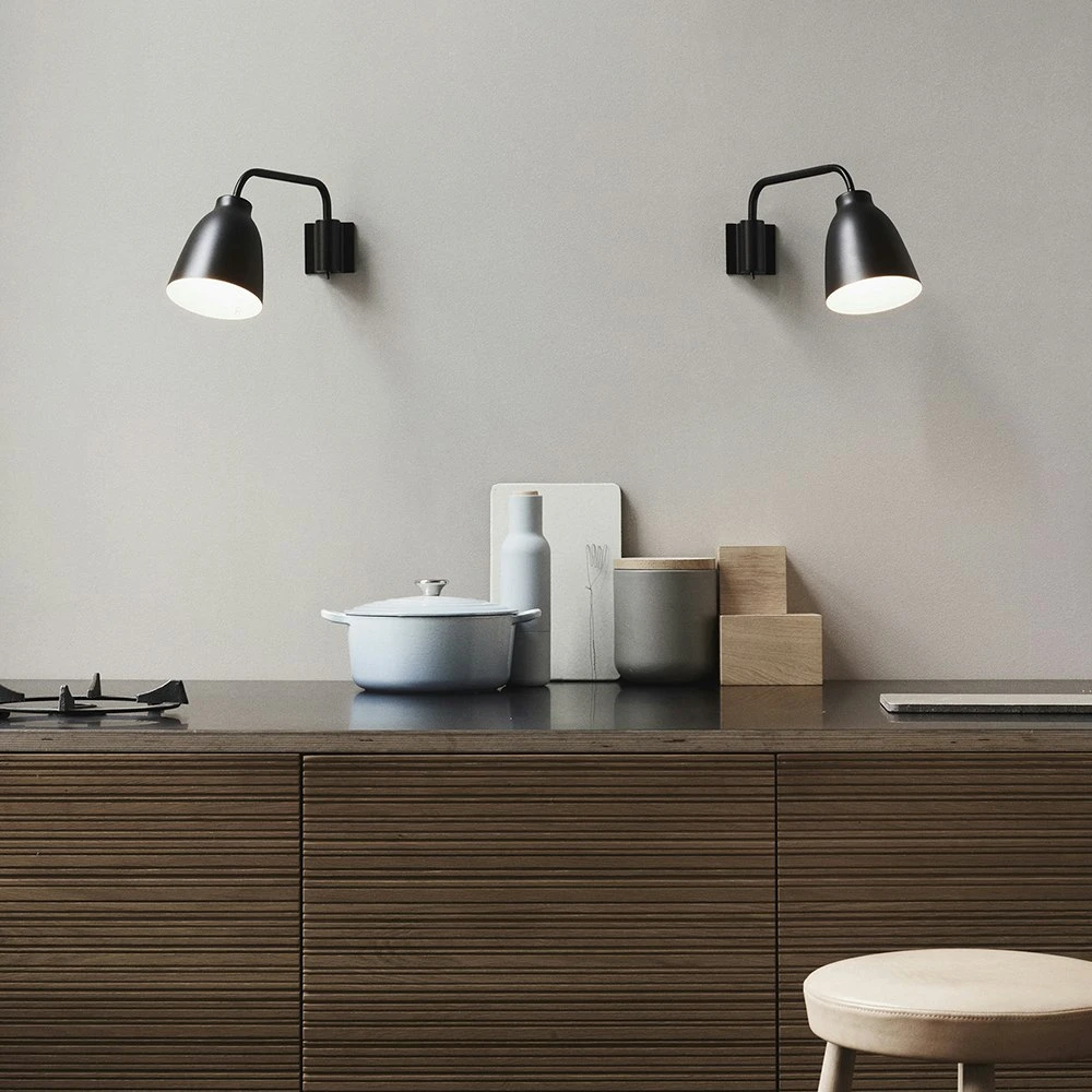 Fritz Hansen Caravaggio Lees Wandlamp Ø14 Cm, Zwart 4 Fritz Hansen Caravaggio Lees Wandlamp Ø14 Cm, Zwart - Afbeelding 4