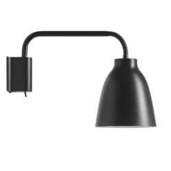 Fritz Hansen Caravaggio Lees Wandlamp Ø14 Cm, Zwart