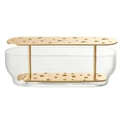 Fritz Hansen Ikebana Long Vaas, Messing