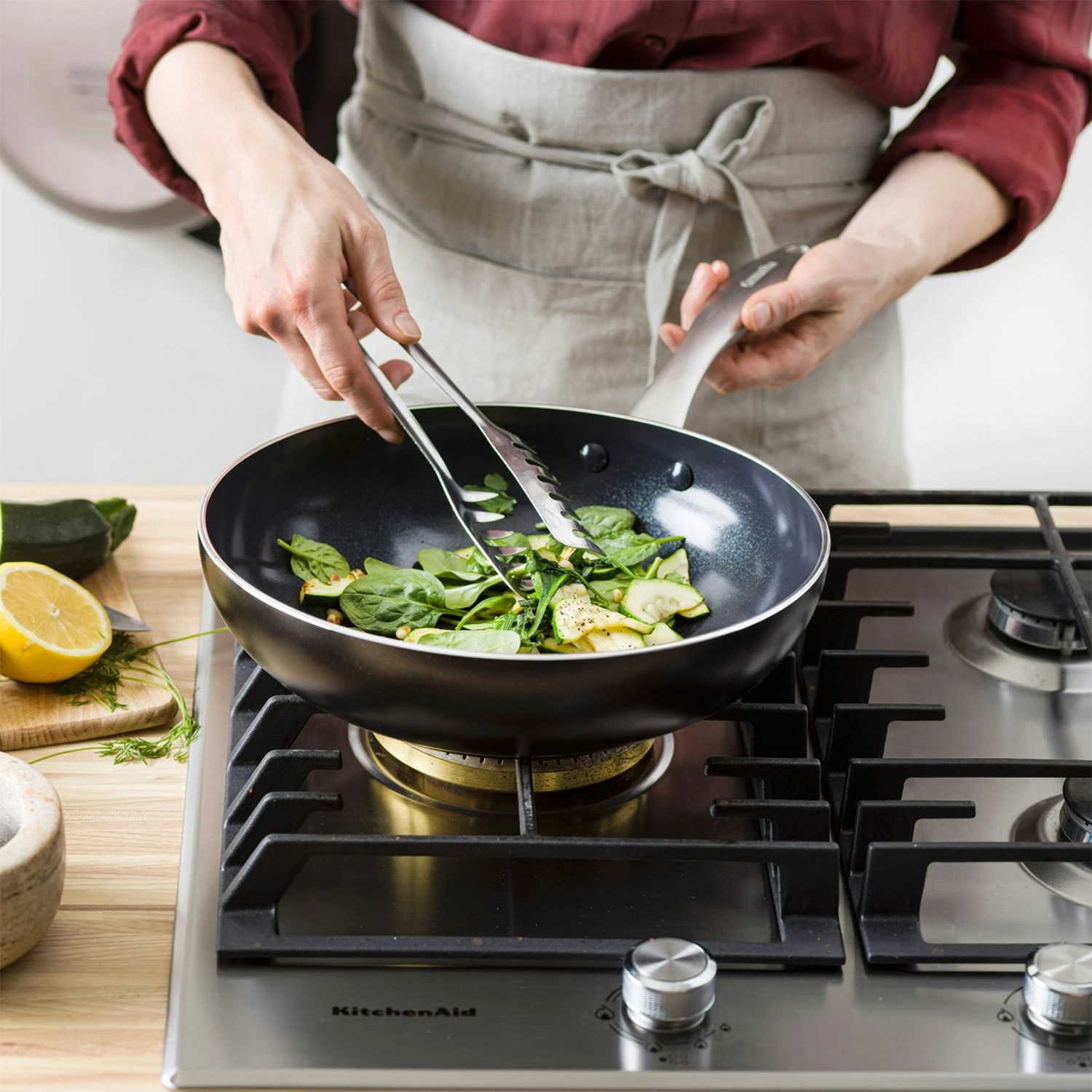 Greenpan Royal Wokpan 28 Cm Zwart 3 Greenpan Royal Wokpan 28 Cm Zwart - Afbeelding 3