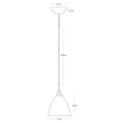 Gubi Bestlite BL9 S Pendant, Brass/White -Meubel Serie Winkel gubi bestlite bl9 s pendant 18