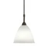 Gubi Bestlite BL9 S Pendant, Black Brass/Bone China