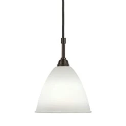 Gubi Bestlite BL9 S Pendant, Black Brass/Bone China