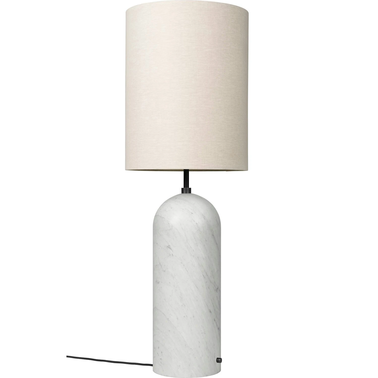 Gubi Gravity XL Vloerlamp Hoog, Wit Marmer / Canvas 1 Gubi Gravity XL Vloerlamp Hoog, Wit Marmer / Canvas