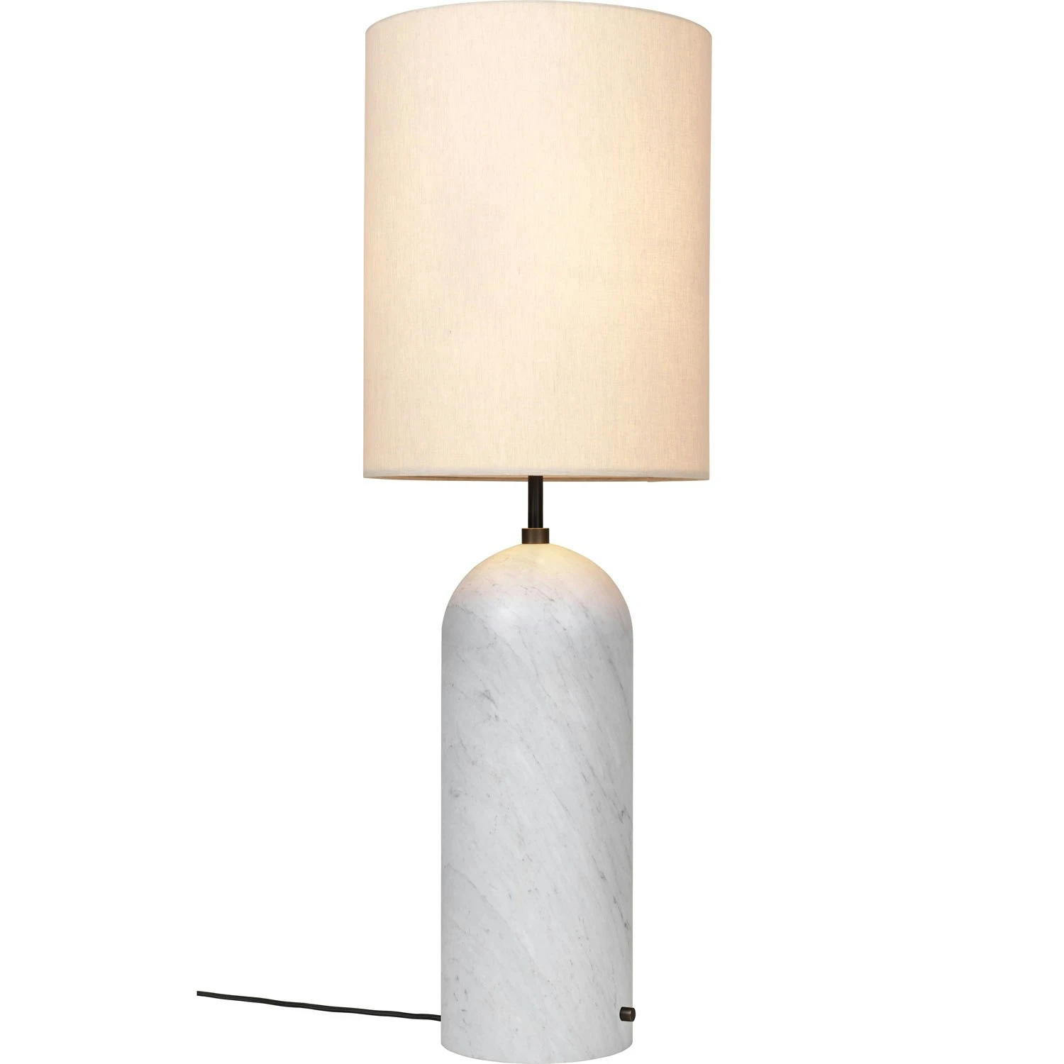 Gubi Gravity XL Vloerlamp Hoog, Wit Marmer / Canvas 2 Gubi Gravity XL Vloerlamp Hoog, Wit Marmer / Canvas - Afbeelding 2
