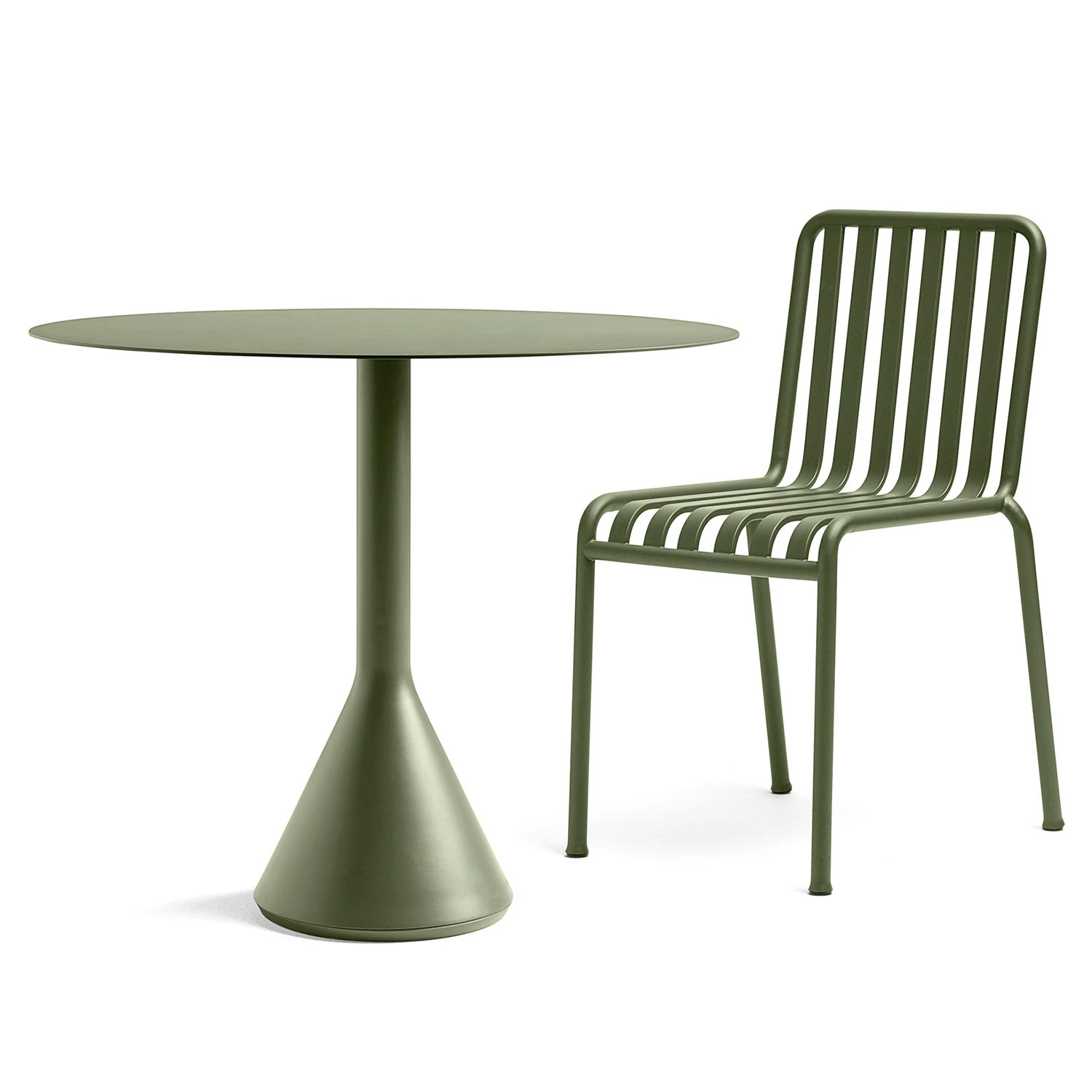Hay Palissade Cone Tafel Ø90 Cm, Olive 4 Hay Palissade Cone Tafel Ø90 Cm, Olive - Afbeelding 4