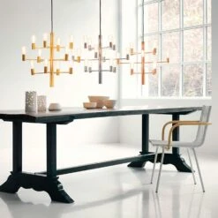 Herstal Manola 12 Kroonluchter Dimbaar LED, Grafiet -Meubel Serie Winkel herstal manola 12 chandelier dimmable led 16