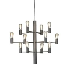 Herstal Manola 12 Kroonluchter Dimbaar LED, Grafiet