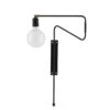 House Doctor Swing Wandlamp 35 Cm, Zwart