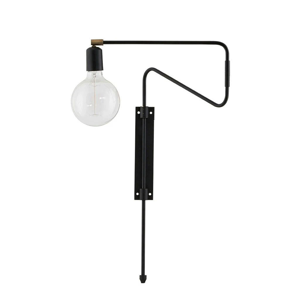 House Doctor Swing Wandlamp 35 Cm, Zwart 1 House Doctor Swing Wandlamp 35 Cm, Zwart
