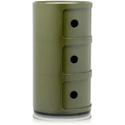 Kartell Componibili Modulesysteem 3 Compartimenten, Groen -Meubel Serie Winkel kartell componibili modular system 3 compartments 41