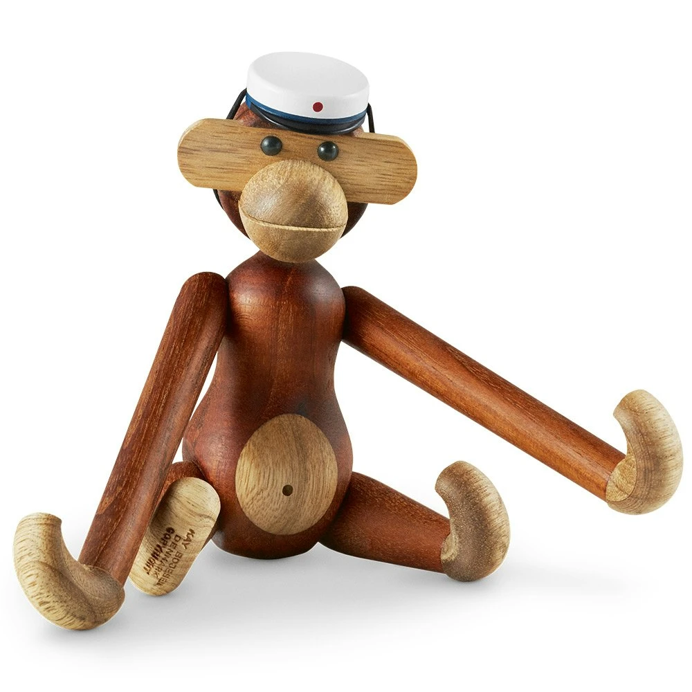 Monkey Kay Bojesen Small With Graduation Cap, Blue 1 Monkey Kay Bojesen Small With Graduation Cap, Blue