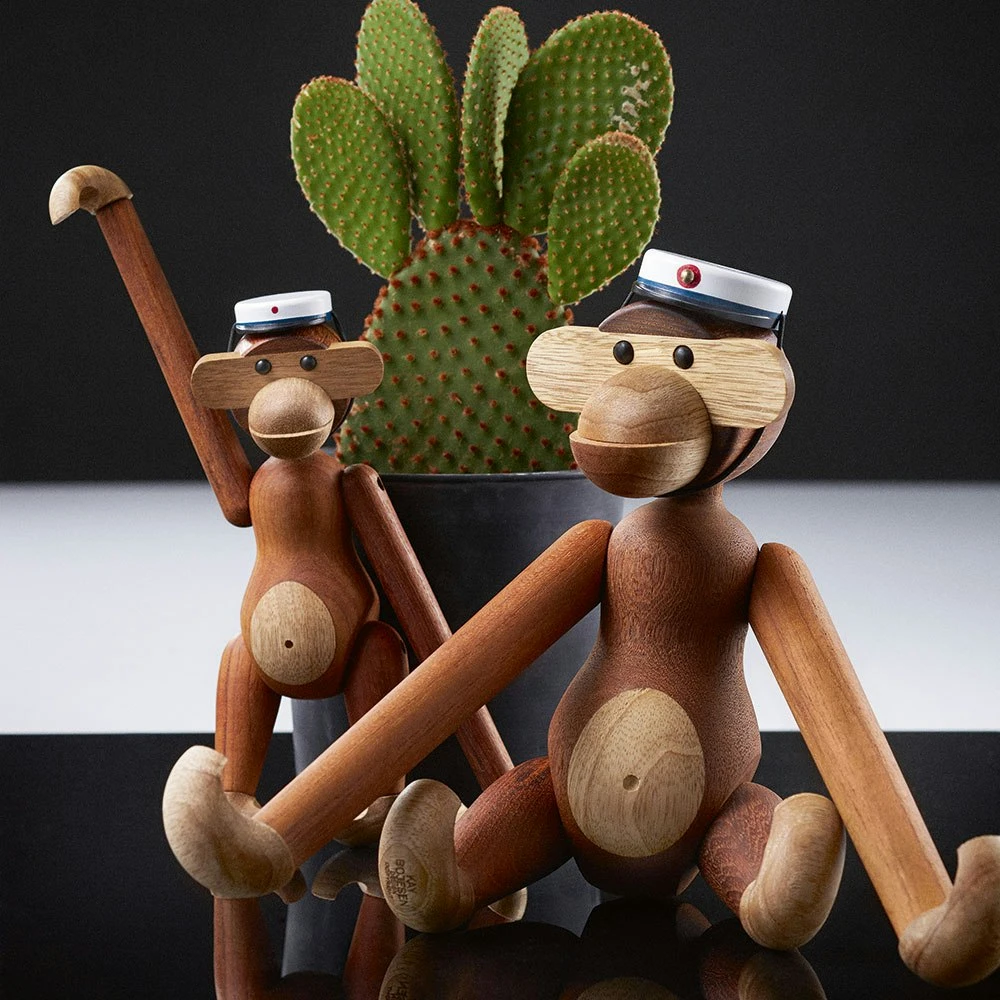 Kay Bojesen Student Cap For Medium Monkey, Blue/White 3 Kay Bojesen Student Cap For Medium Monkey, Blue/White - Afbeelding 3