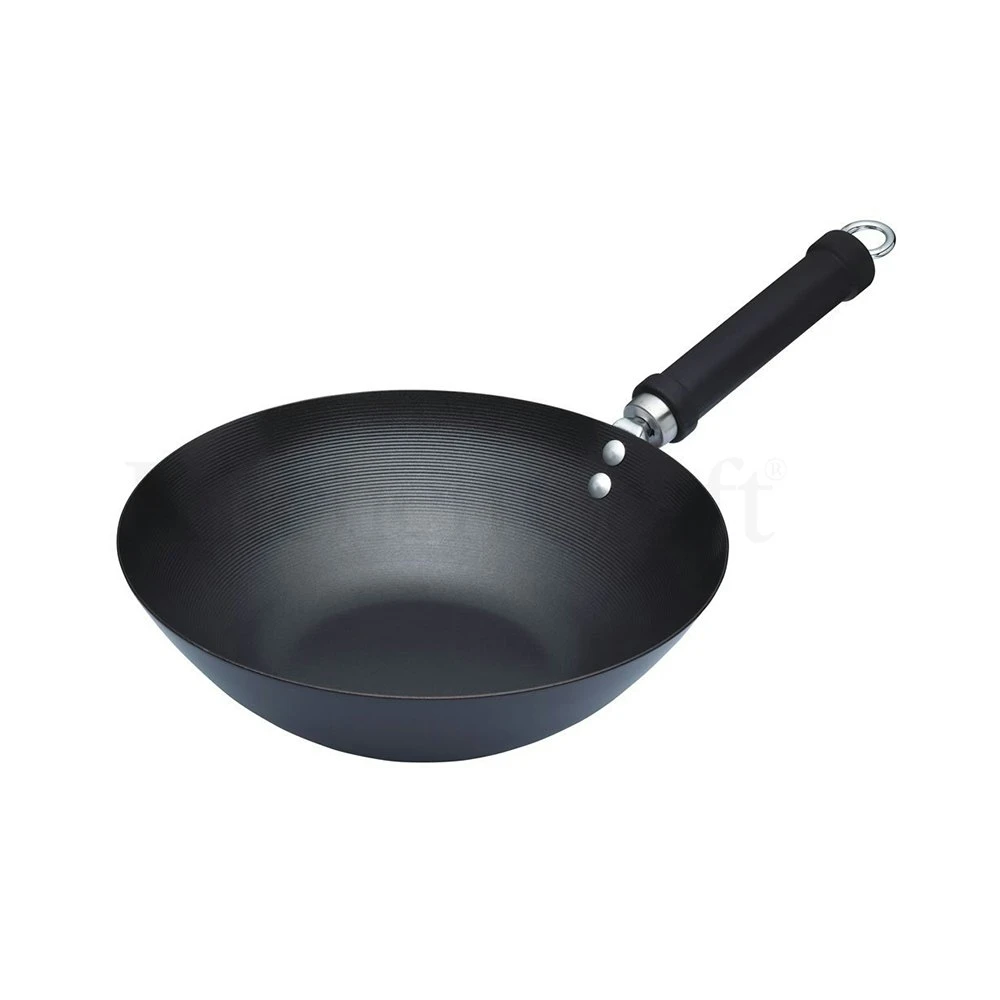 Kitchen Craft Oriental Wok 265mm, Carbon Steel 1 Kitchen Craft Oriental Wok 265mm, Carbon Steel