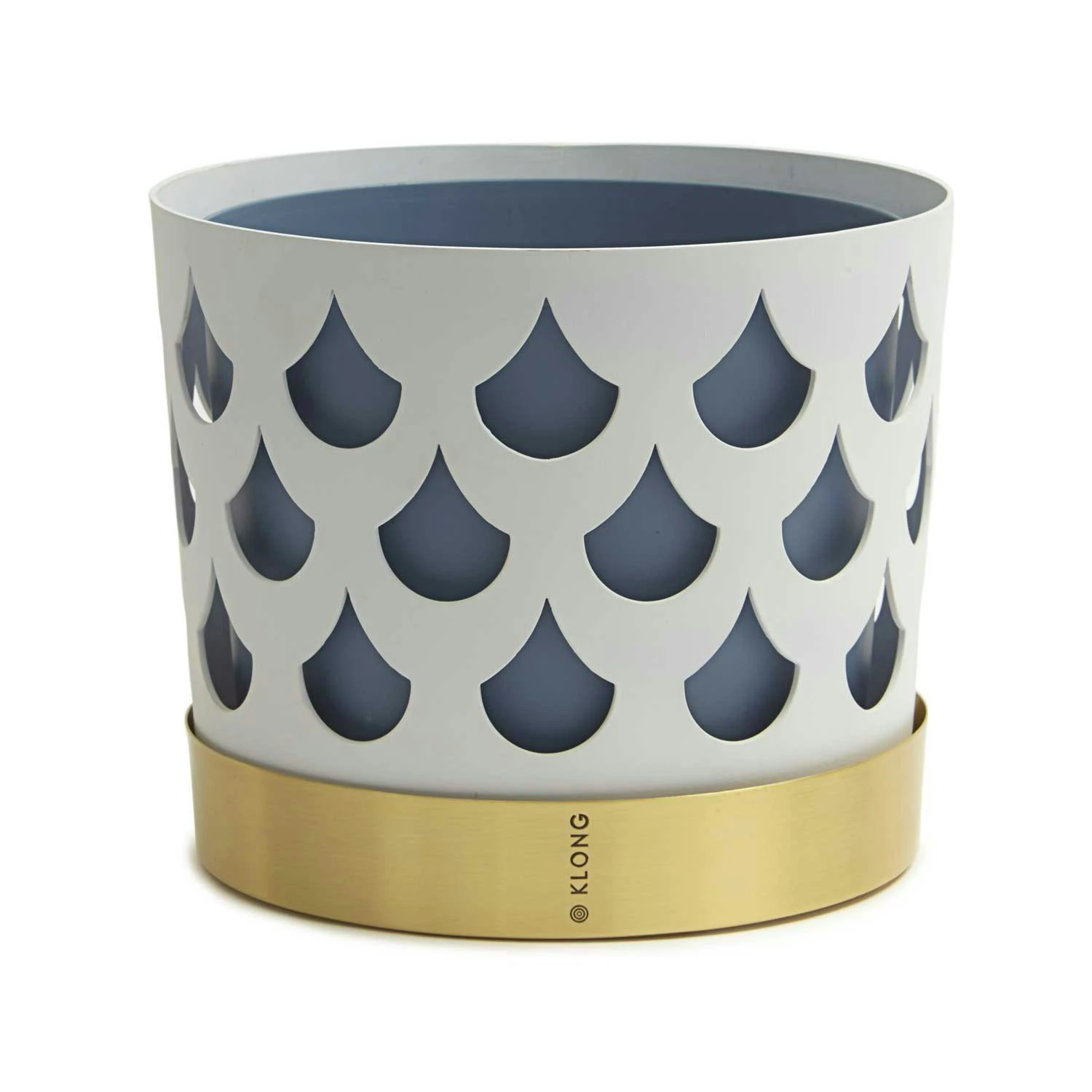 Klong Trio Flowerpot Medium Drop, White 1 Klong Trio Flowerpot Medium Drop, White