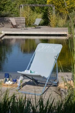 Lafuma Maxi Transat Colorblock Batyline® Iso Ligstoel, Ciel -Meubel Serie Winkel lafuma maxi transat lounger 34