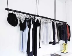 LIND DNA Swing Kledinghanger 50 Cm, Eiken/Natuur Leer -Meubel Serie Winkel lind dna swing hanger 50 cm 10