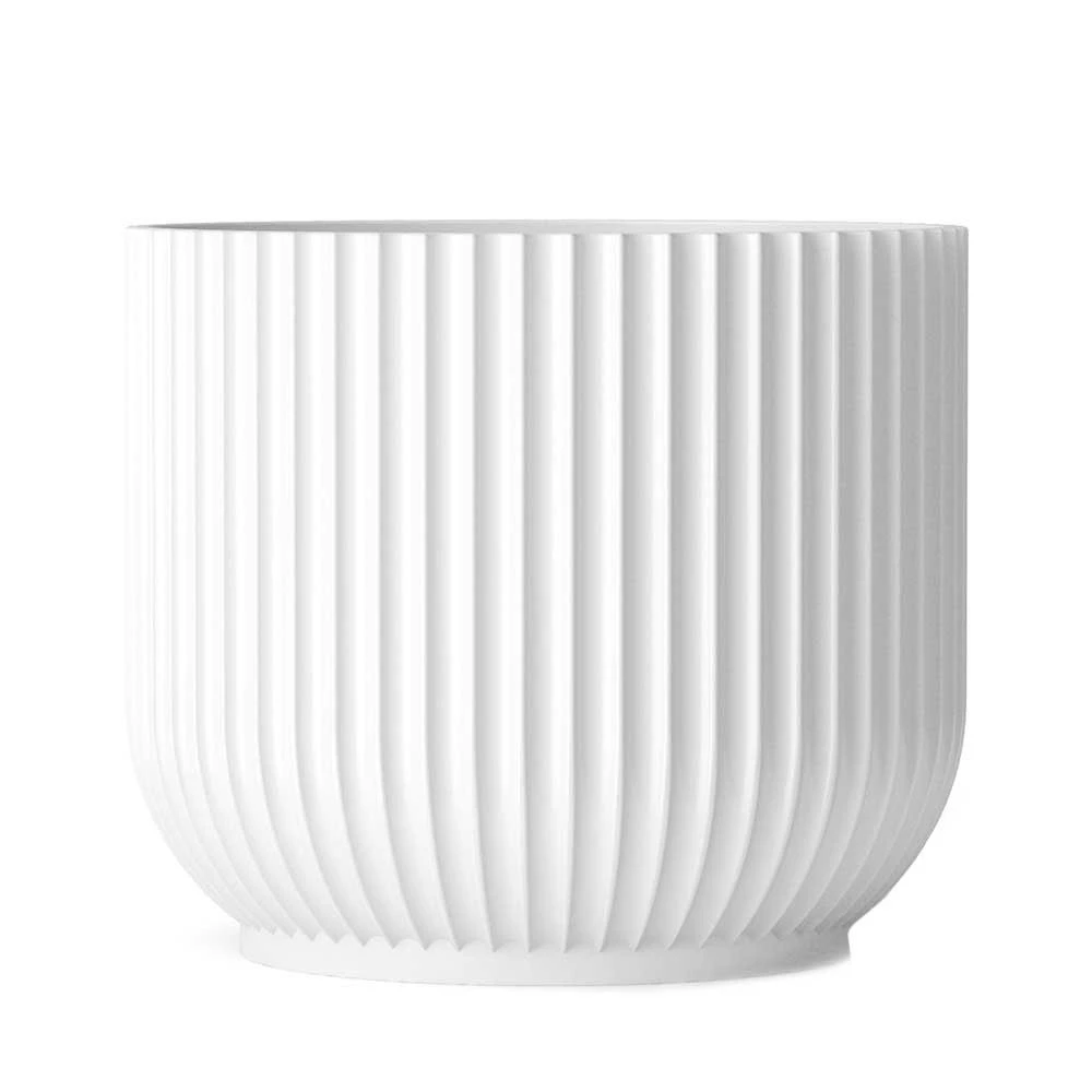 Lyngby Porcelæn Lyngby Flower Pot Large, White 1 Lyngby Porcelæn Lyngby Flower Pot Large, White