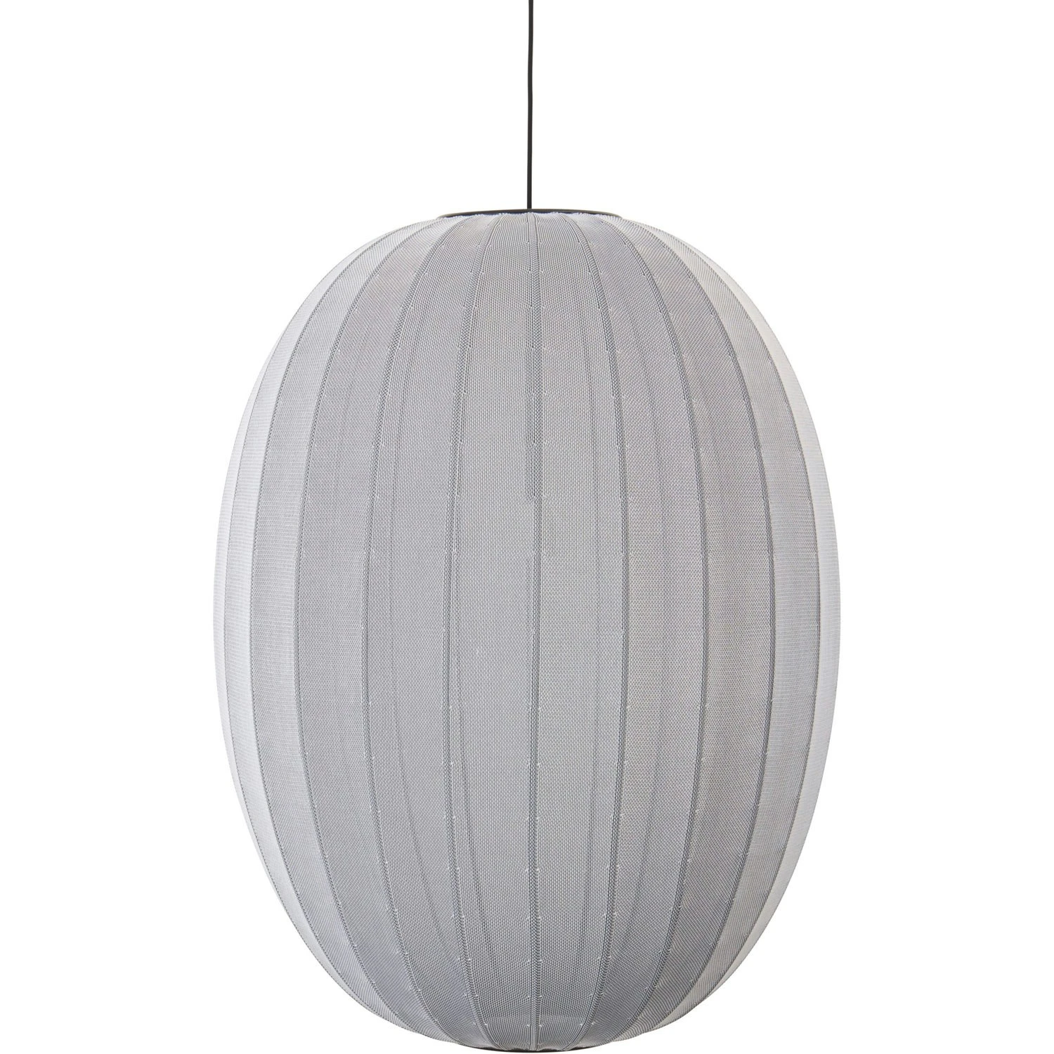 Knit-Wit Hanglamp Hoog Ovaal 65 Cm, Zilver 1 Knit-Wit Hanglamp Hoog Ovaal 65 Cm, Zilver