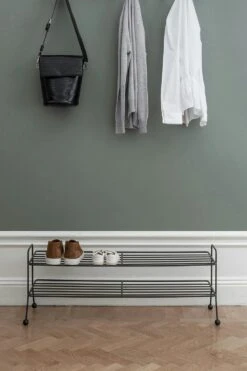 Maze Bill Shoe Shelf Schoenenrek L, Zwart -Meubel Serie Winkel maze bill shoe shelf l 25