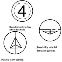 Maze Pythagoras Schap XS, Wit/Mat Messing -Meubel Serie Winkel maze pythagoras schap xs 15