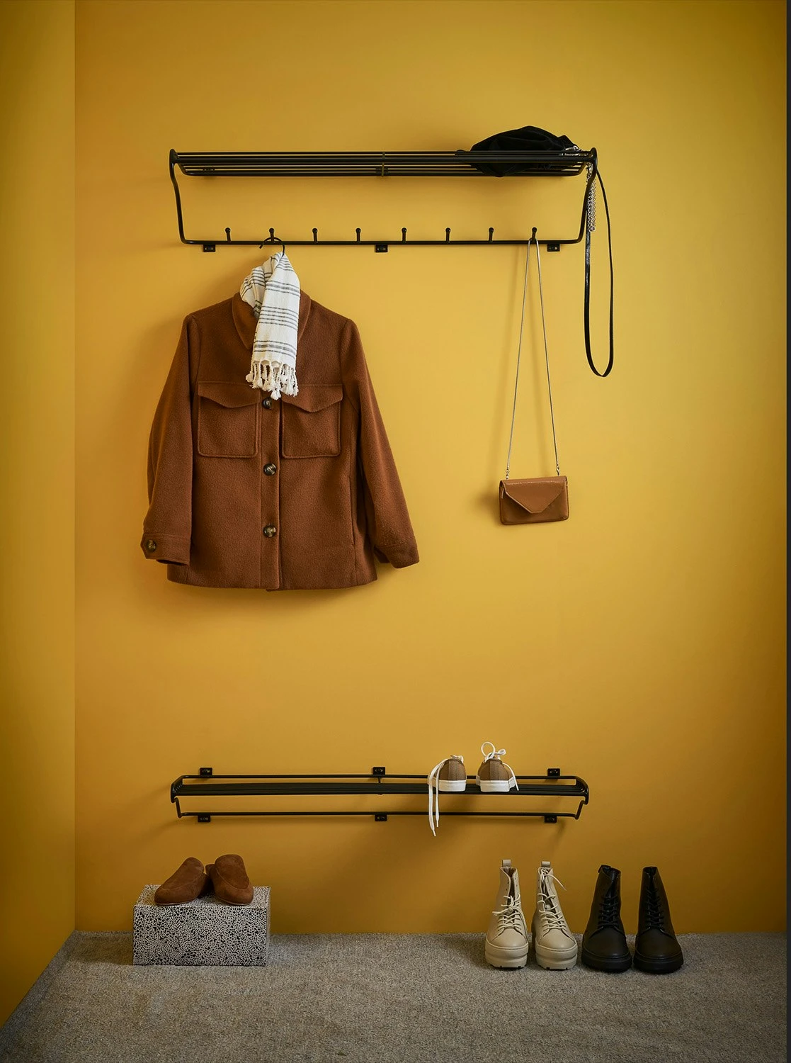 Maze Schoenenrek L, Zwart 2 Maze Schoenenrek L, Zwart - Afbeelding 2