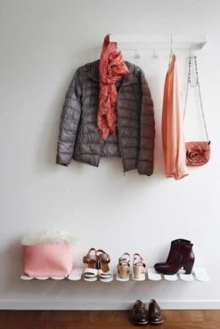 Maze Step Schoenenrek, Wit -Meubel Serie Winkel maze step shoe shelf 13