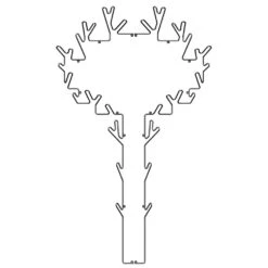 Maze Tree Kleerhanger, Zwart