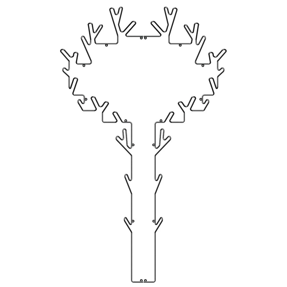 Maze Tree Kleerhanger, Zwart 1 Maze Tree Kleerhanger, Zwart
