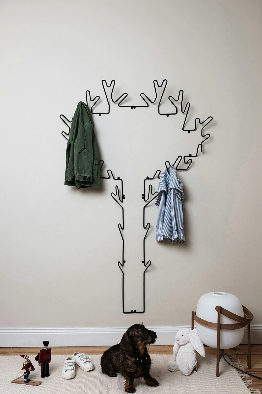 Maze Tree Kleerhanger, Zwart 2 Maze Tree Kleerhanger, Zwart - Afbeelding 2