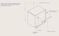 MONTANA Mini 1006 Schap Met Twee Lades, Rhubarb -Meubel Serie Winkel montana mini schap twee lades 1006 21