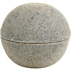 Muubs Stain Bonbonnière Terracotta 15x13 Cm, Grijsbruin