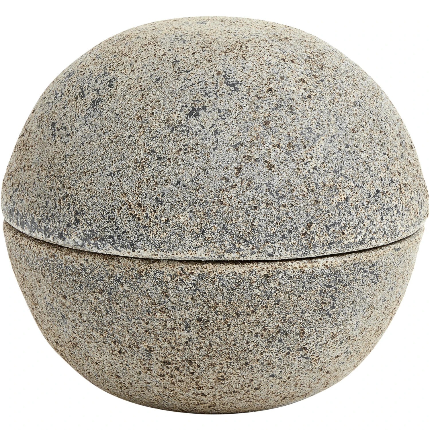 Muubs Stain Bonbonnière Terracotta 15x13 Cm, Grijsbruin 1 Muubs Stain Bonbonnière Terracotta 15x13 Cm, Grijsbruin