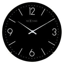 NeXtime Basic Dome Wall Clock, Black
