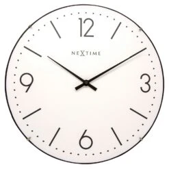NeXtime Basic Dome Wall Clock, White