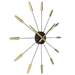 NeXtime Plug Inn Wall Clock, Gold -Meubel Serie Winkel nextime plug inn wall clock 17