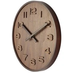 NeXtime Wood Wood Wall Clock Medium, Brown -Meubel Serie Winkel nextime wood wood wall clock medium 10