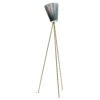 Northern Oslo Wood Floor Lamp Anniversary Edition, Gold/Green