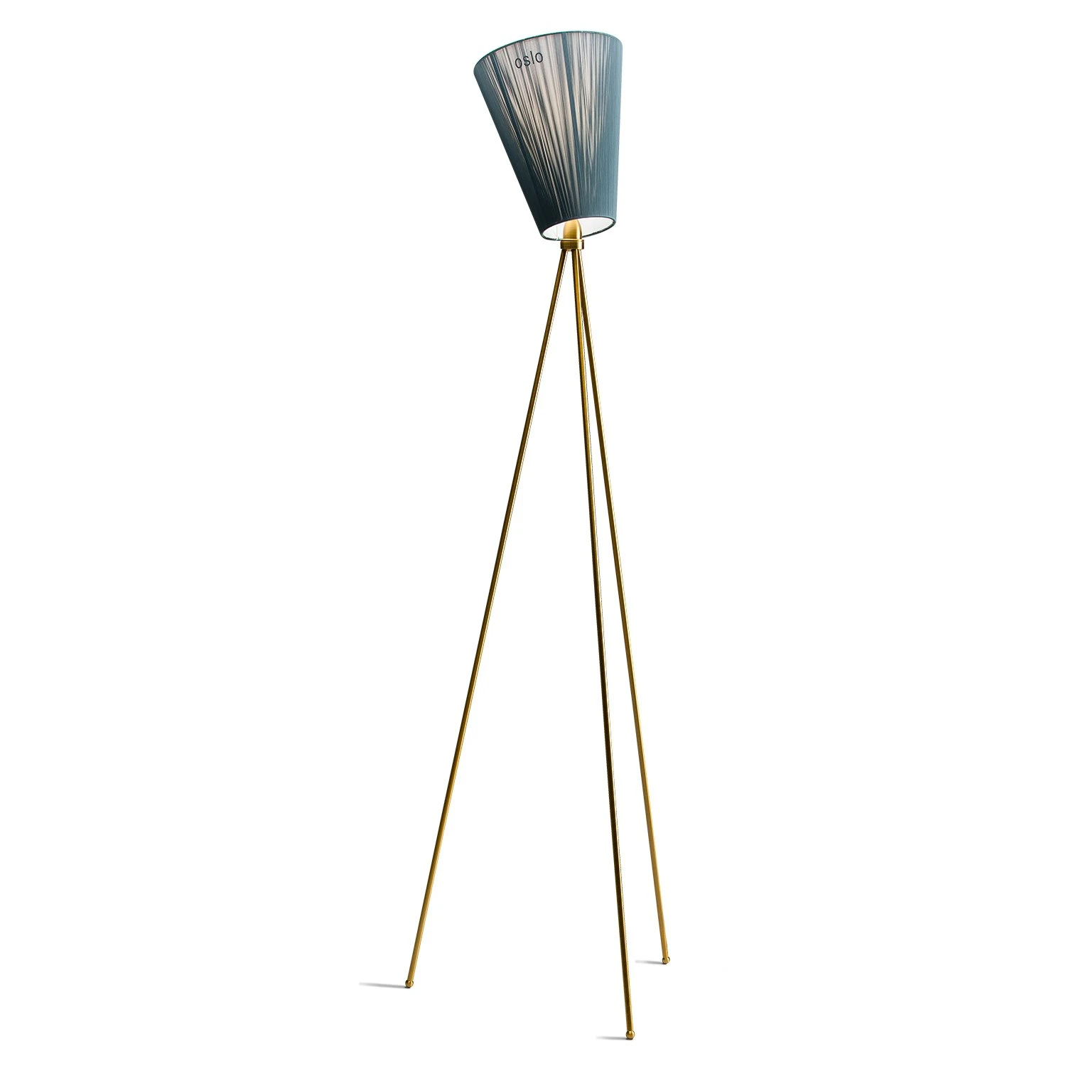 Northern Oslo Wood Floor Lamp Anniversary Edition, Gold/Green 1 Northern Oslo Wood Floor Lamp Anniversary Edition, Gold/Green
