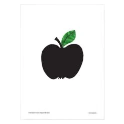 Black Apple Poster 50x70 Cm