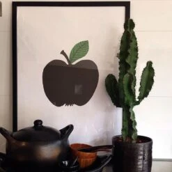 Black Apple Poster 50x70 Cm -Meubel Serie Winkel olle eksell black apple poster 50x70 cm 10