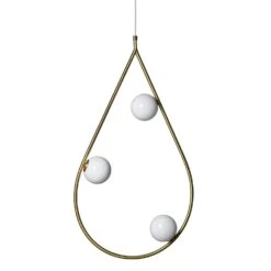 Pholc Pearls Pendant 80cm, Brass